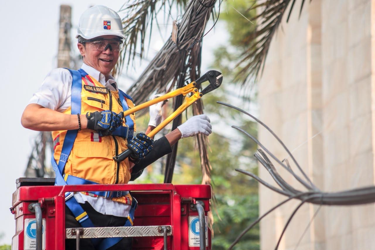 Pemkot Bogor Tegaskan Komitmen Penataan Kabel Udara di Seluruh Kota